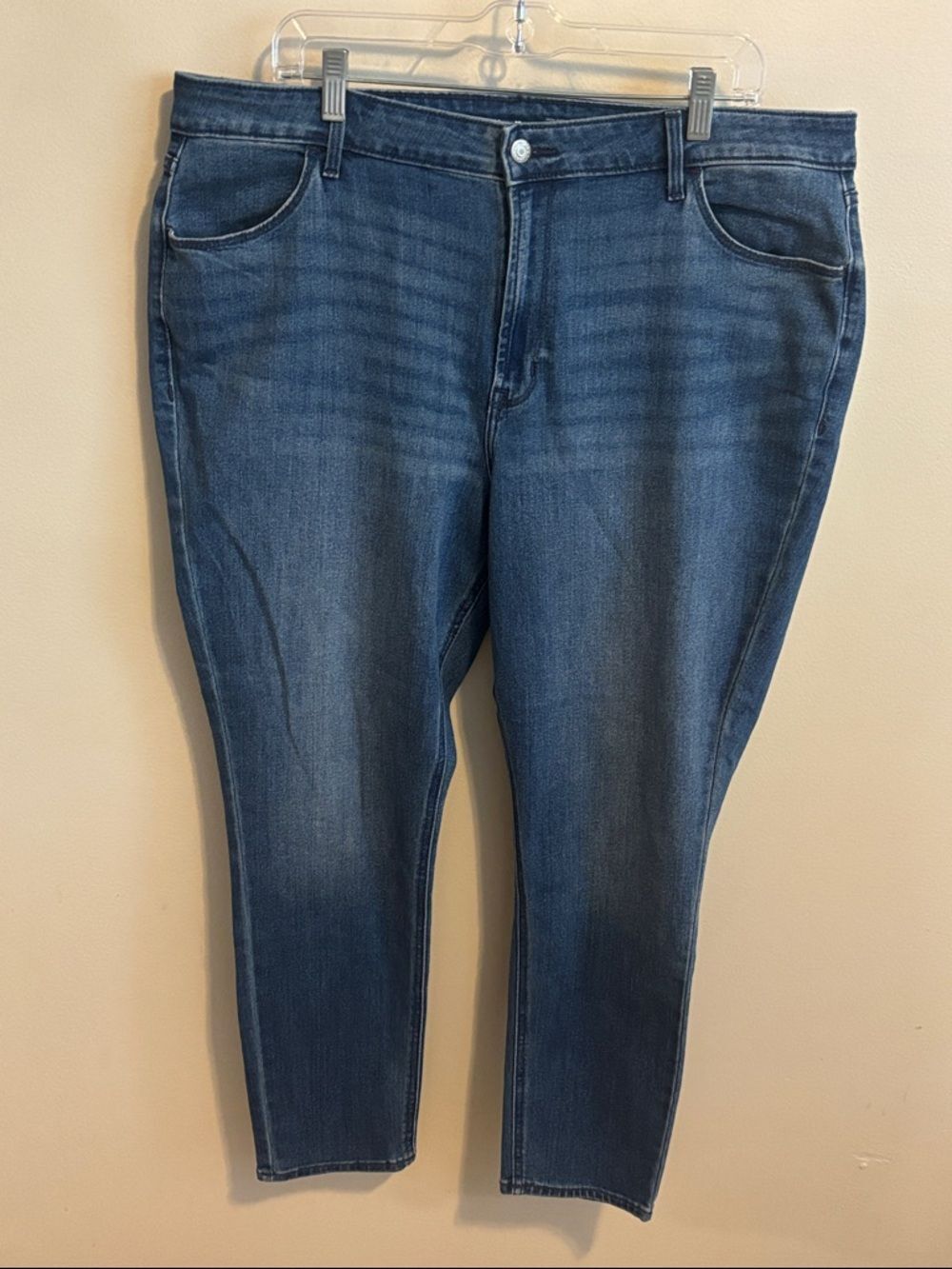 Old Navy High Rise Wow Super Skinny Jeans Size 18 Blue Denim Medium Wash Women